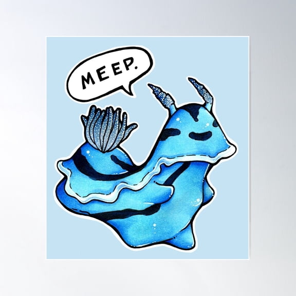 Meep Poster Wall Art, Modern Wall Decor For Living Room Bedroom, 16x24 UNFRAMED