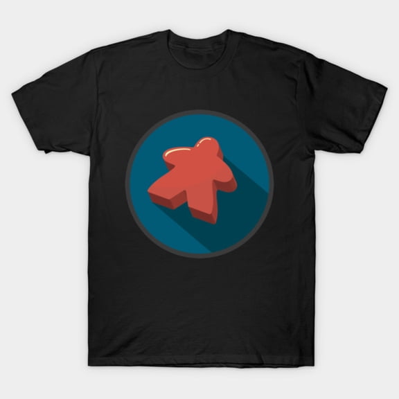 Meeple Tabletop Strategy Board Game Token Default Asset Shape Icon Unisex T-Shirt, up to size 3XL.