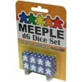 thumbnail image 1 of Meeple d6 Dice Set: Blue | Eight d6 Dice, 1 of 6