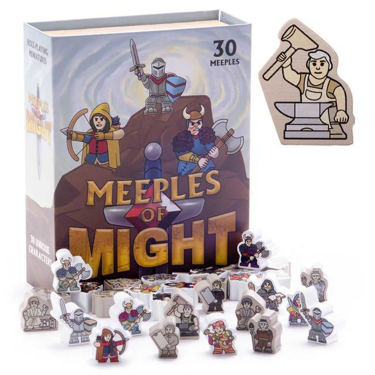 DnD Meeples Sticker for Sale by AWoodDesigns
