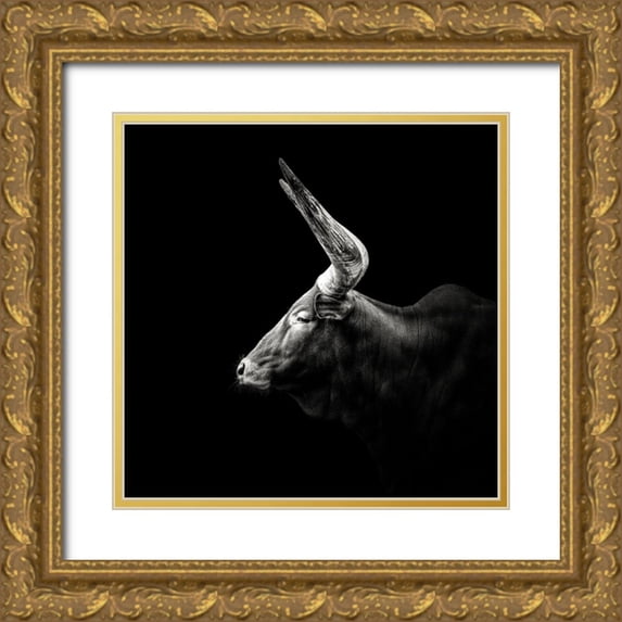 Meermann, Christian 15x15 Gold Ornate Wood Framed with Double Matting Museum Art Print Titled - Watusi