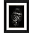 thumbnail image 1 of Meermann, Christian 17x24 Black Ornate Wood Framed with Double Matting Museum Art Print Titled - Attitude, 1 of 4