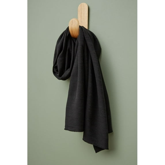 Meet MILK Hoya Jacquard Tencel Lyocell Linen Blend Fabric Black - per yard