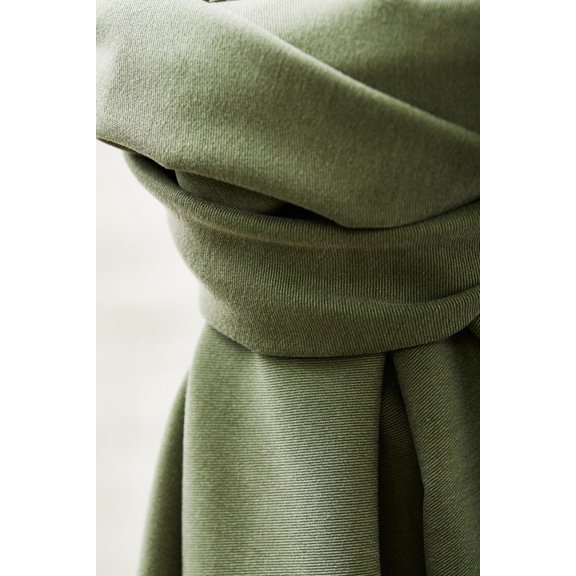 Meet MILK Stretch Woven Tencel Lyocell Twill Fabric Green - per yard