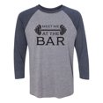 thumbnail image 1 of Meet Me At The Bar Unisex 3/4 Sleeve Baseball Raglan Tee, 1 of 2
