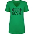 thumbnail image 1 of Meet Me At The Bar Womens V-Neck T-Shirt, 1 of 2