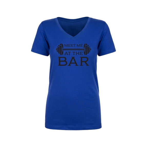 Meet Me At The Bar Womens V-Neck T-Shirt