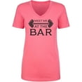 thumbnail image 1 of Meet Me At The Bar Womens V-Neck T-Shirt, 1 of 2