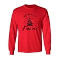 thumbnail image 1 of Meet Me At The Firepit Adult Long Sleeve T-shirt, 1 of 3