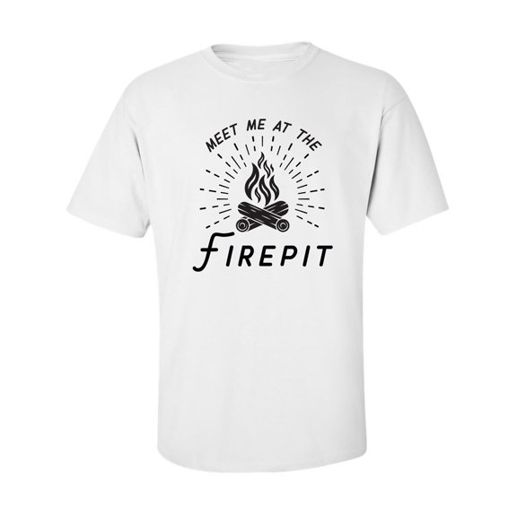 Meet Me At The Firepit Adult Short Sleeve T-shirt