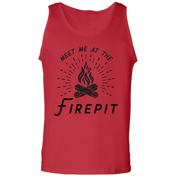 Meet Me At The Firepit Adult Tank Top