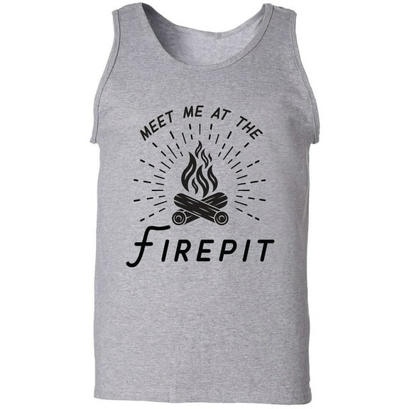 Meet Me At The Firepit Adult Tank Top