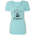 thumbnail image 1 of Meet Me At The Firepit Womens V-Neck T-Shirt, 1 of 3