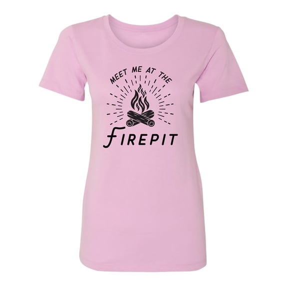 Meet Me At The Firepit Womens crewneck tee