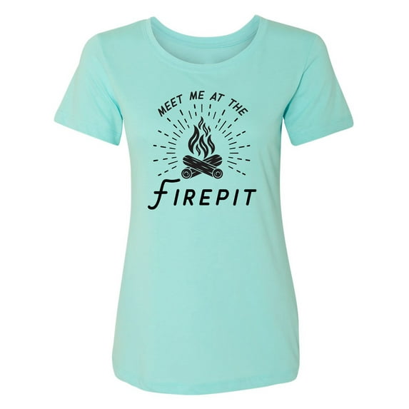Meet Me At The Firepit Womens crewneck tee