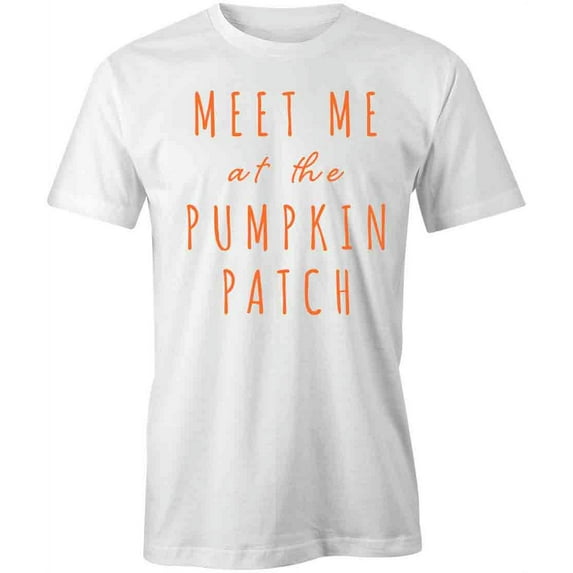 Meet Me At The Pumpkin Patch T-Shirt | Fall Seasonal White Tee Gift