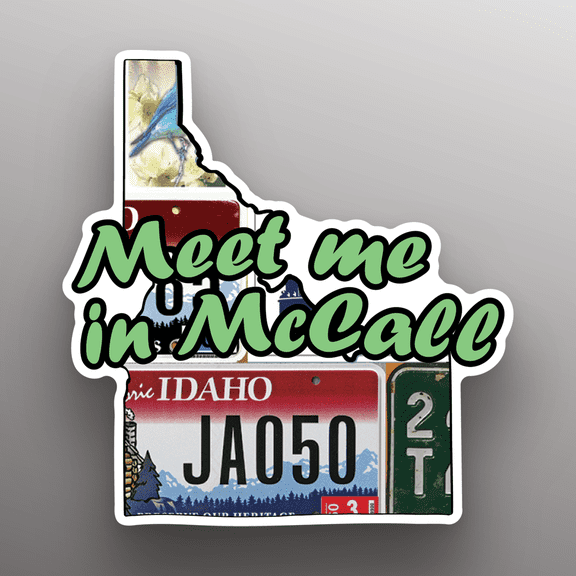 Meet Me In McCall  Idaho  State Shape  Great Gift Idea Single 5 Inch Magnet  Made in The USA  Car Auto Tool Box Refrigerator Magnet S11837