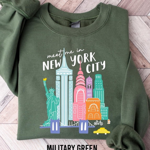 Meet Me In New York TShirt State Silhouette Unisex Sizes - Walmart.com