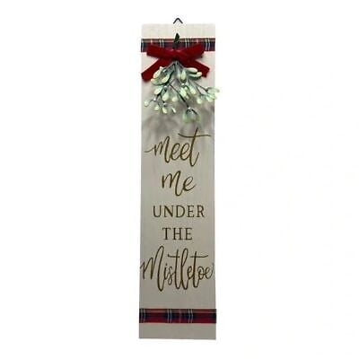 Meet Me Under The Mistletoe 24" Plaque by Ashland