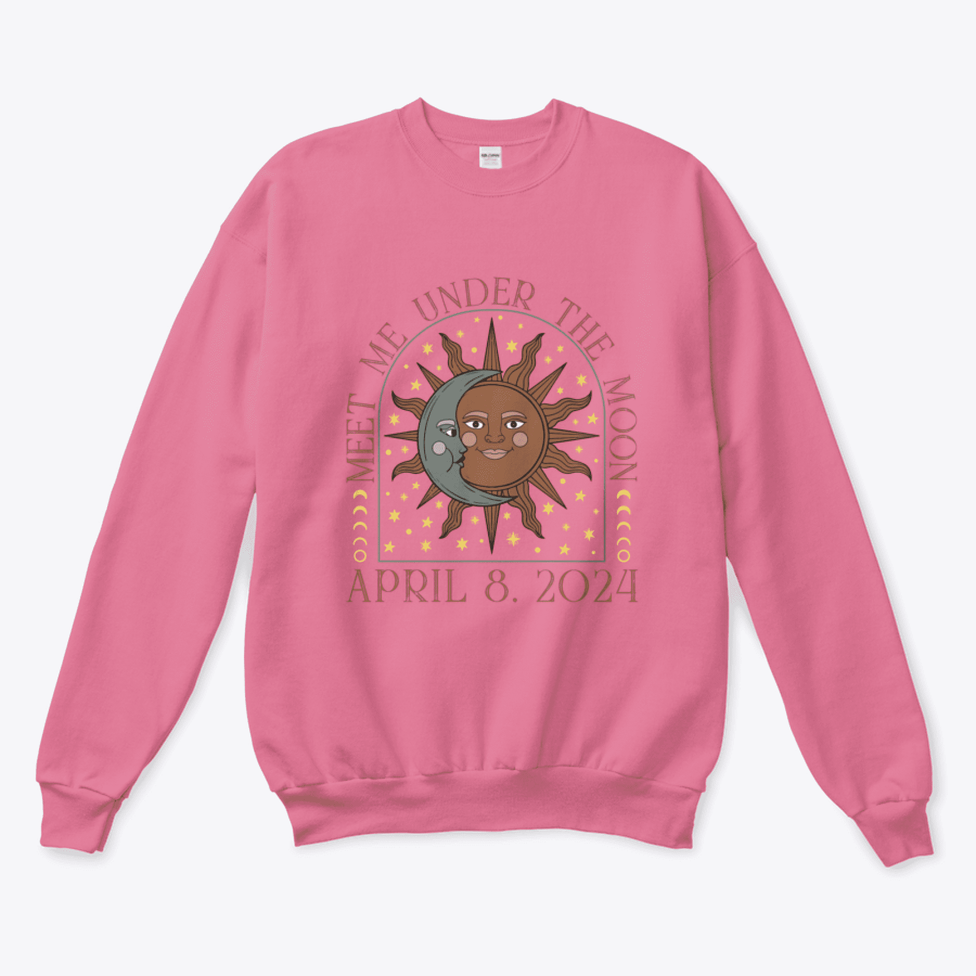 Meet Me Under The Moon 2024 Solar Eclipse Sweatshirt