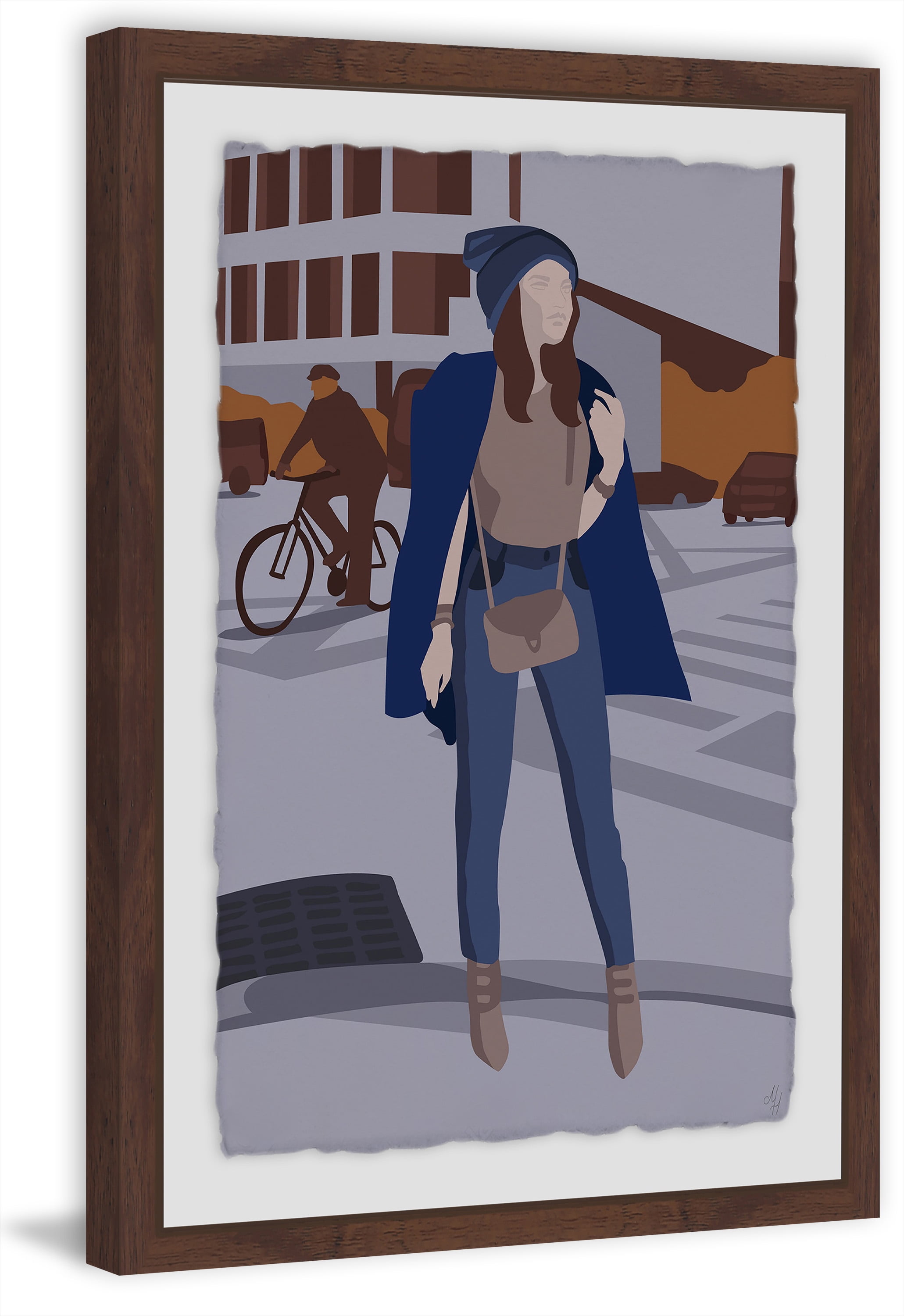 Meet Me at the Crossing Framed Painting Print