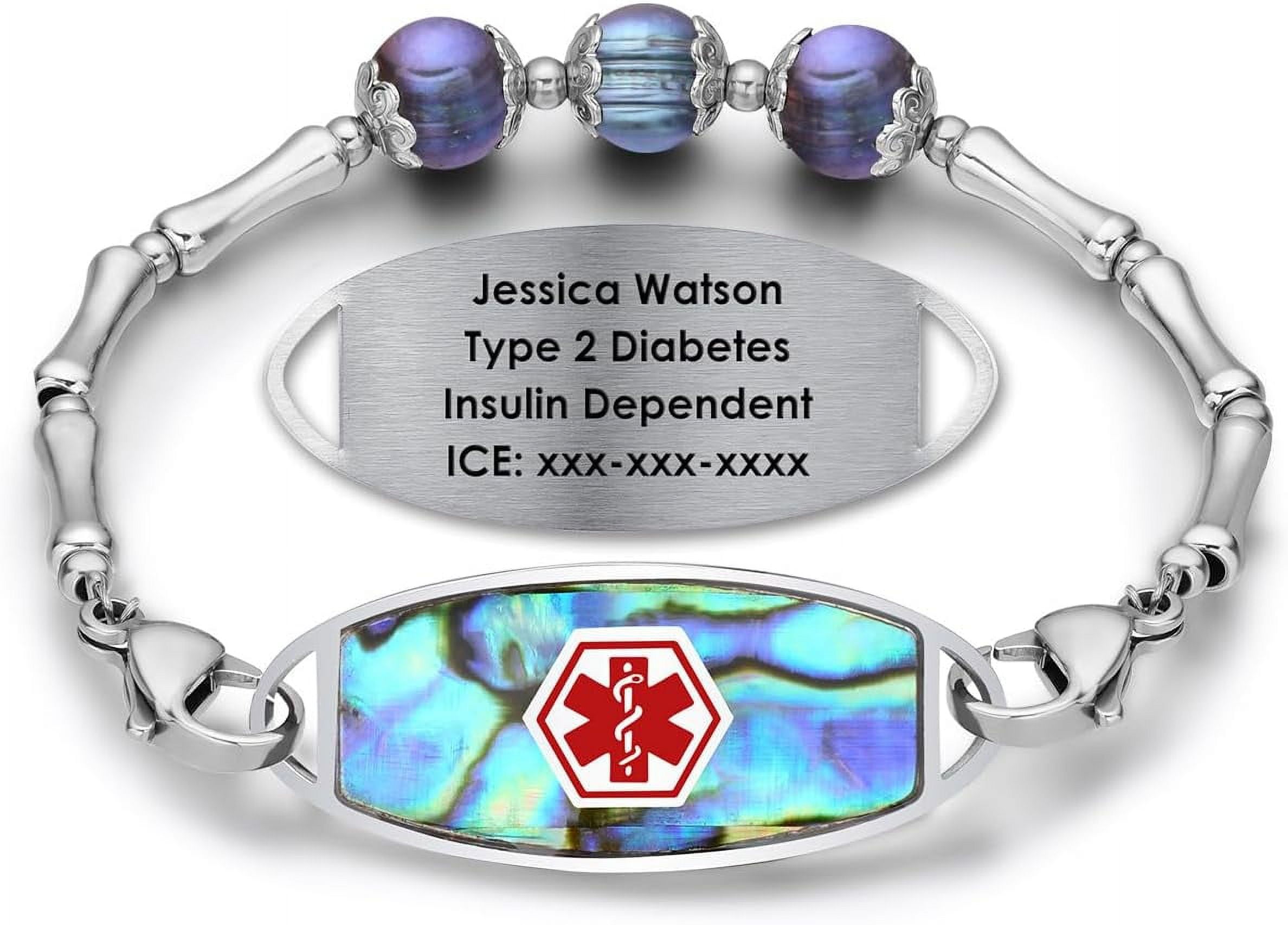 Meet You Personalized Medical Alert Bracelets For Women Men