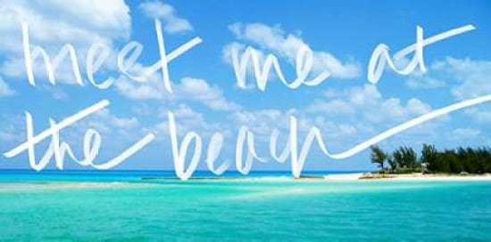 Meet me at the Beach Canvas Art - Susan Bryant (10 x 20)