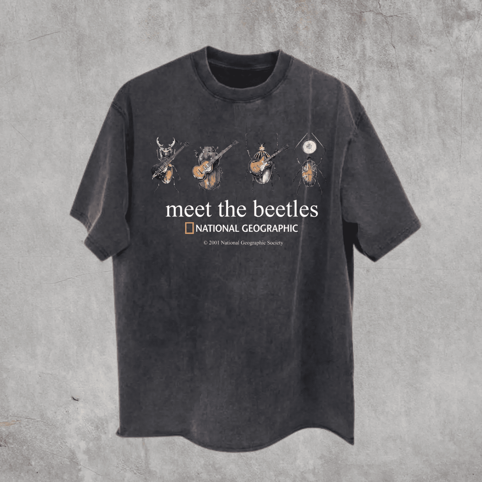 Meet the Beetles T-Shirt, Musical Insect Graphic, Unisex, Pepper, S-4XL ...