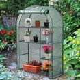 thumbnail image 1 of MeetLeisure 39.4'W x 17.3'D x 62.6'H Greenhouse- 4-Tier Indoor Outdoor Greenhouse for Outdoor Sturdy Portable Shelves, Green, 1 of 6