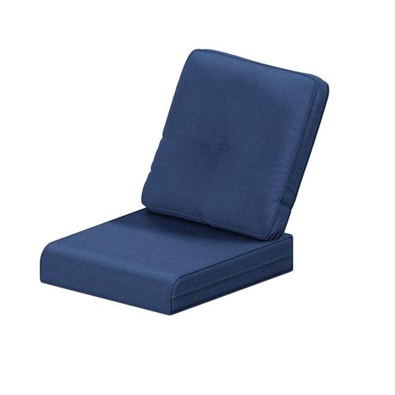 MeetLeisure 4 Inch Outdoor Cushions, Suitable for Patio Furniture, Water-Resistant & Fade-Resistant, 1 Set, Dark Blue