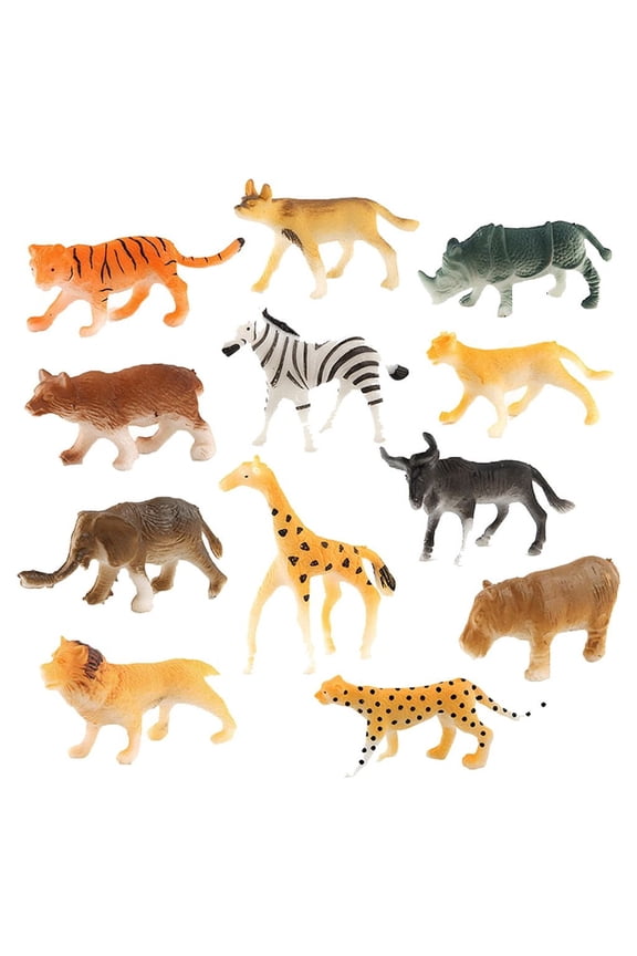 MeetYTOYS 12Pcs Christmas Clearance Ornament Set Animals Figures Plastic Desk Ornament Birthday Party Favors Christmas Clearance Gifts for Kids Boy Girls Toddlers 1 2 3 4 5 6 7 8 9