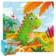 thumbnail image 1 of MeetYTOYS 24 Piece Dinosaur Jigsaw Puzzles, Preschool Educational Wooden Puzzles Learning Toys Brain Teaser Boards Birthday Gift, 1 of 2