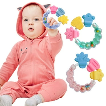 MeetYTOYS 2Pcs Baby Rattles Toys for Babies 0-6 Months, Hand Teething Toys 3-6 Months Newborn Boy Girl 0 1 2 3 4 5 6 7 8 9 10 Month