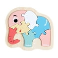 thumbnail image 1 of MeetYTOYS Animals Shaped Jigsaw Puzzles Wooden s, Wooden Montessori Toys Early Development Learning Educational Preschool Toys Birthday Gift(Elephants), 1 of 3