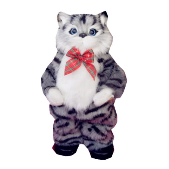 MeetYTOYS 12.2" Musical Cat Toy Electric Stuffed Animal Singing Toy Animated Soothe Birthday Festival for Christmas Seasonal