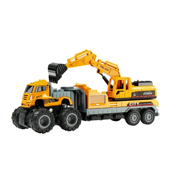 MeetYTOYS Clearance Construction Truck Toys, Excavator Trucks Kids Birthday Party Favors Gifts for 3+ Year Old Boys Girls