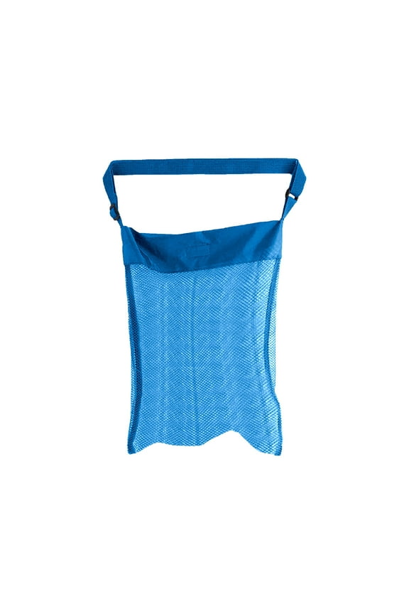 MeetYTOYS Seashell Bags Beach Mesh Shell Bag, Beach Bag for with Adjustable Carrying Straps for Collecting Fruit Vegetable Snacks or Toys,Blue