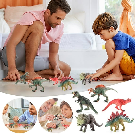 MeetYTOYS Figures Toys Realistic Dinosaurs Animal Figurines for Boys, Learning Educational Playset Animal Themed Party Supplies Cake Topper Ornaments for Birthday Christmas
