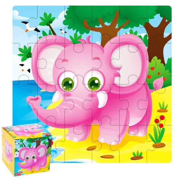 MeetYTOYS Puzzles for Kids Ages 3-5, 24 Piece Colorful Wooden Puzzles for Toddler Children Learning Educational Puzzles Christmas Gifts Kids Toys Clearance for Boys and Girls