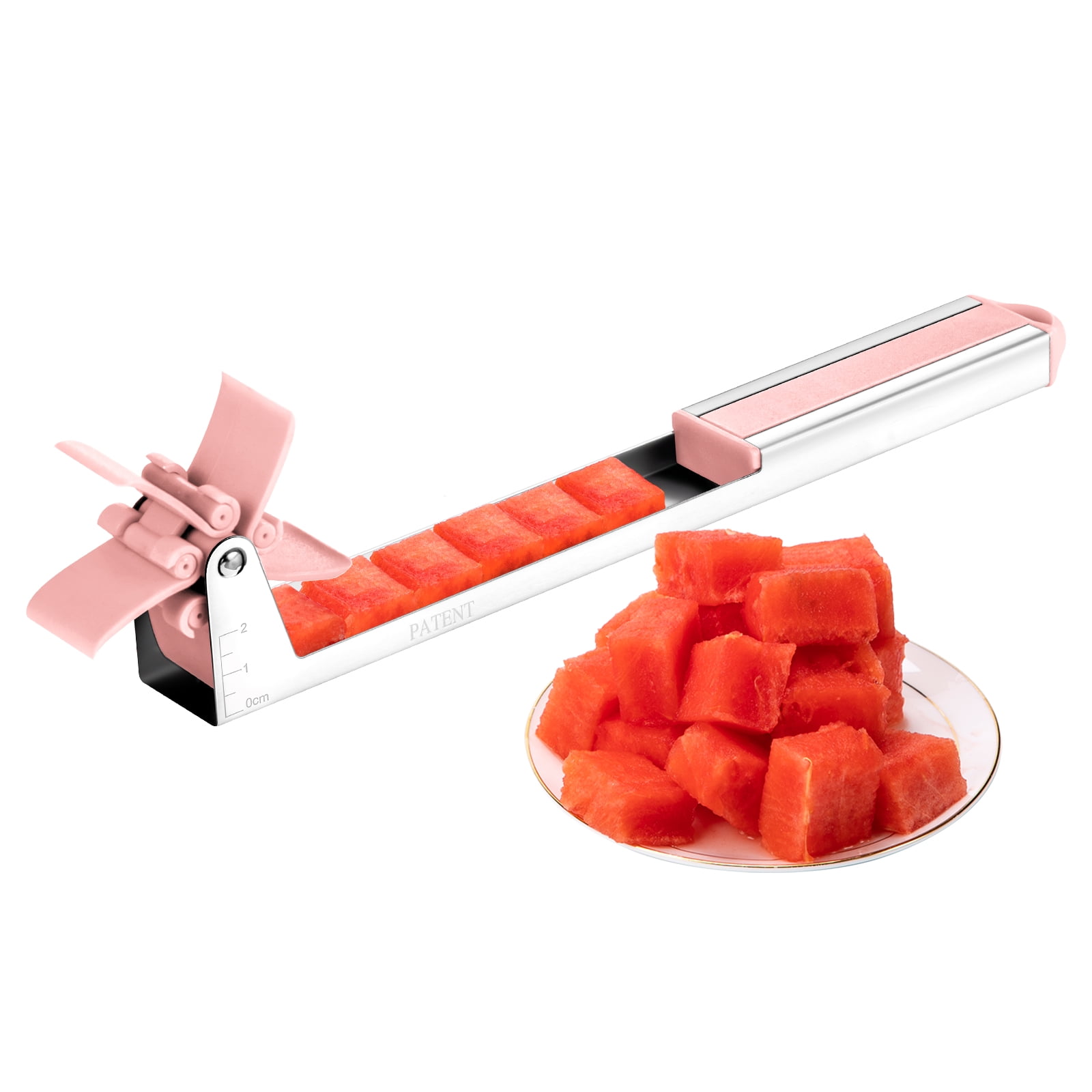 Meetco Watermelon Slicer, Stainless Steel Watermelon Cutter Knife
