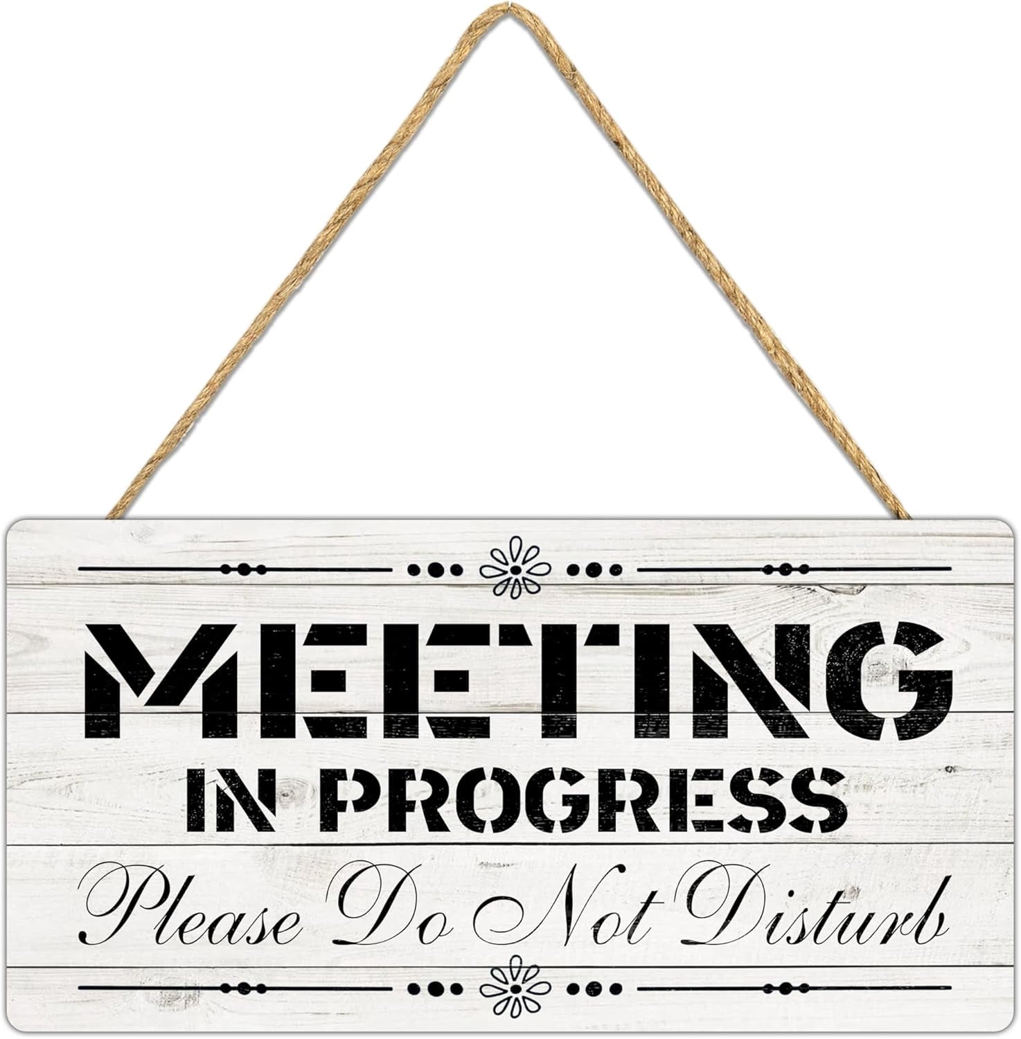 Meeting In Progress Please Do Not Disturb Wooden Hanging Sign Farmhouse ...