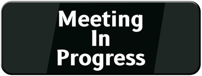 Meeting Progress Door Sign meeting-progress-door-sign