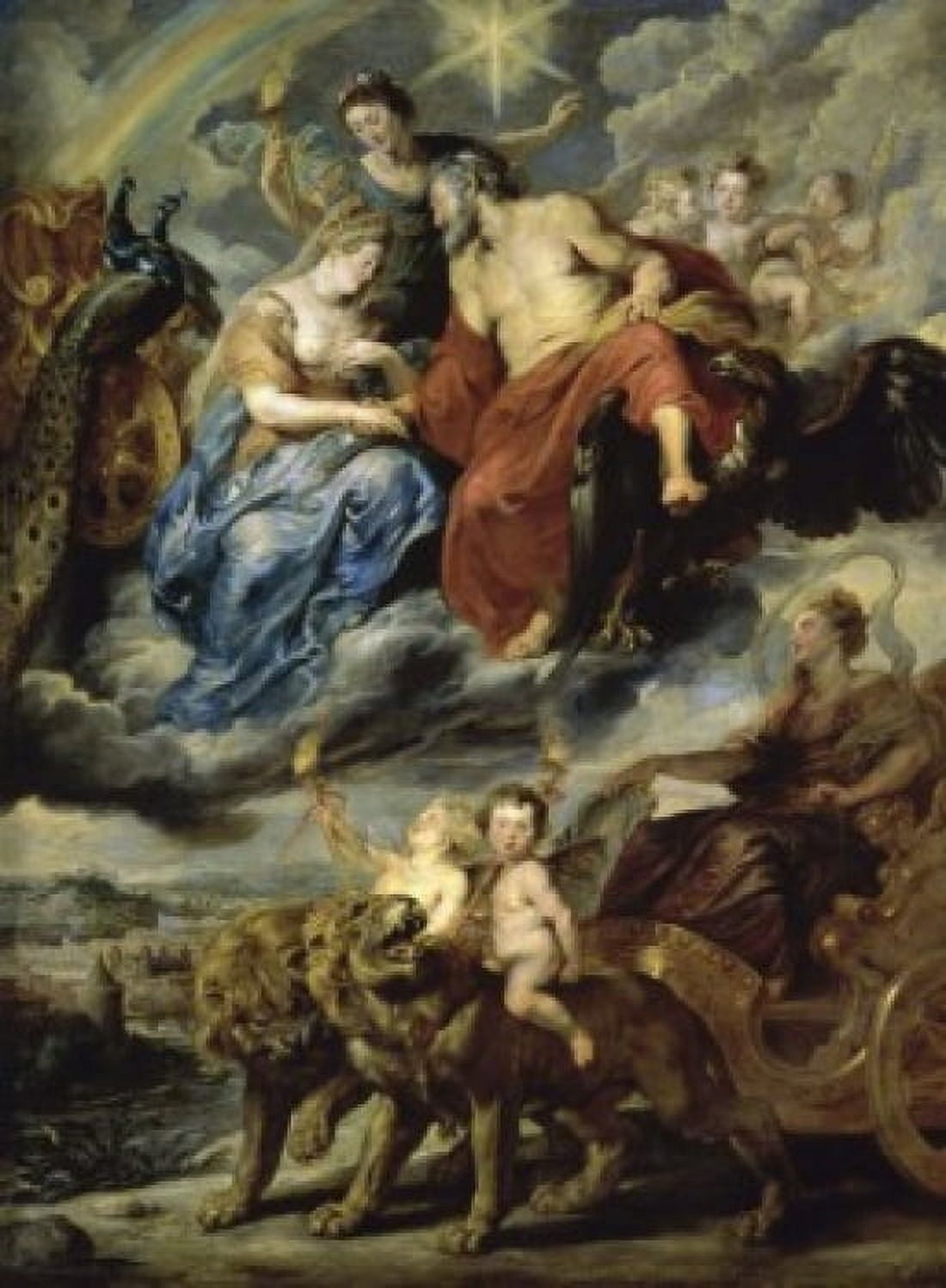 The Meeting at Lyons (Life of Marie de Medici Queen of France) 1622 Peter Paul Rubens (1577-1640Flemish) Musee du Louvre Paris France Canvas Art - Peter Paul Rubens (18 x 24)