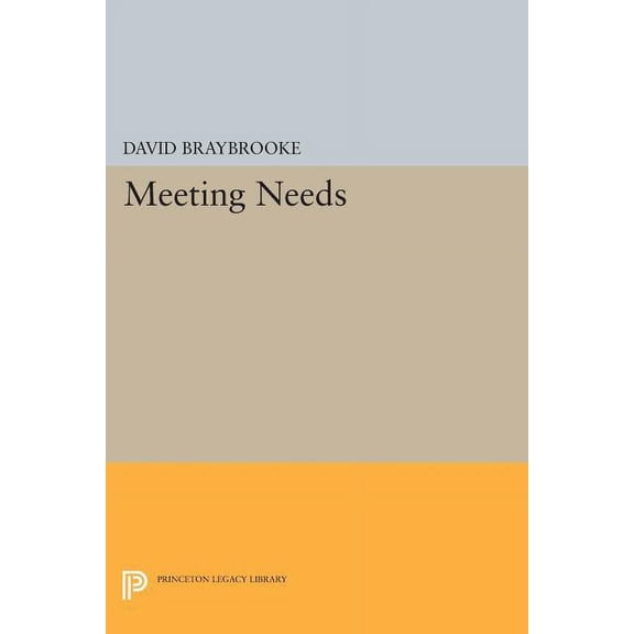 Meeting Needs, (Paperback)