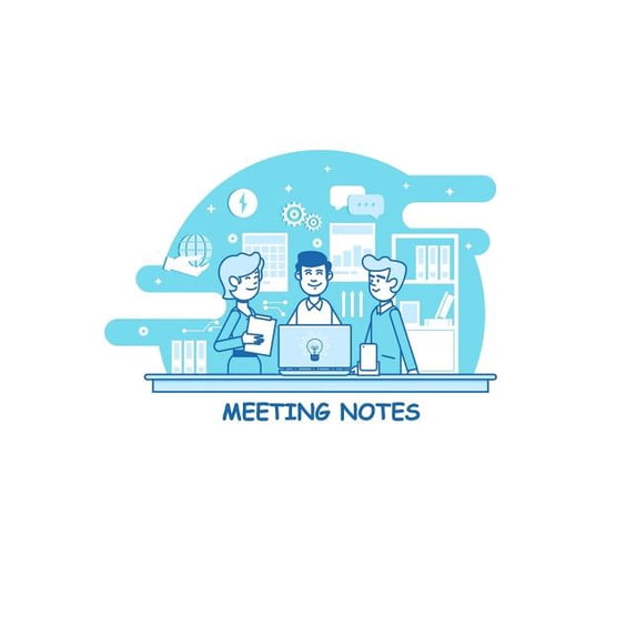 Meeting Notes: For project and task organization Sections include attendees, notes, and action items (Paperback)