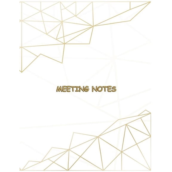 Meeting Notes: Taking Minutes of Meetings Notes includes Attendees, Action items, Meeting notes (Paperback)