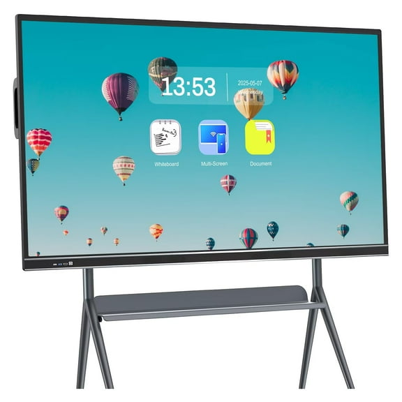 Meeting Smart Board, 75''multi-touch All-In-One Computer 1080p monitor Interactive Whiteboard, Wireless Projection for classroom,education, Office and Business