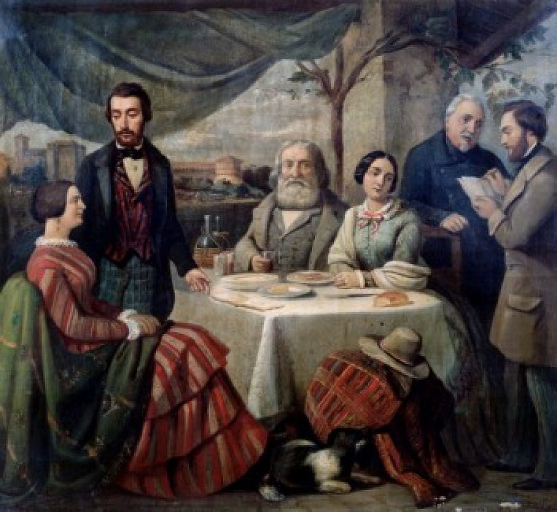 Meeting With Garibaldi Biscarra Carlo-Felice(1825- Italian) Canvas Art - Carlo-Felice Biscarra (18 x 24)