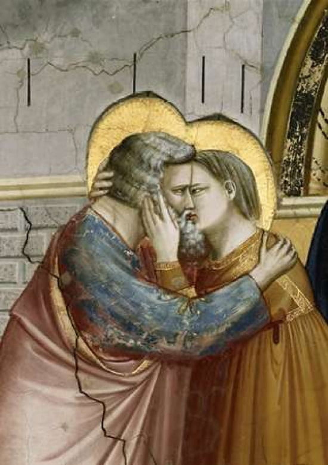 Meeting at the Golden Gate - Detail Canvas Art - Giotto (20 x 28)