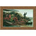 thumbnail image 1 of Meeting of princess 24x18 Gold Ornate Wood Framed Canvas Art by Fyodor Bronnikov, 1 of 2
